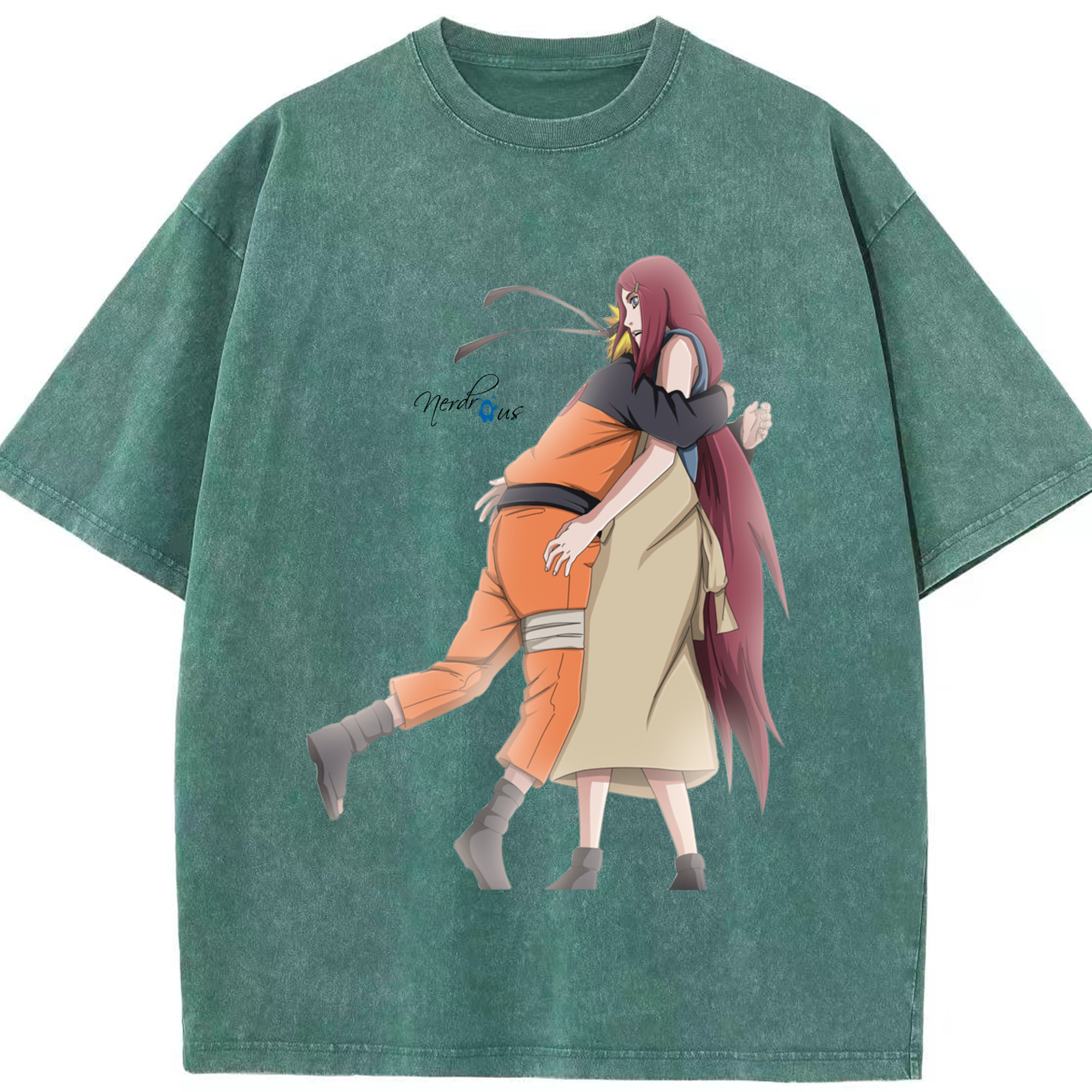 （画像用） NARUTO -ナルト- うずまき ナルト Uzumaki Naruto 綿100% ヴィンテージ風 半袖Tシャツ（フロントプリント）
